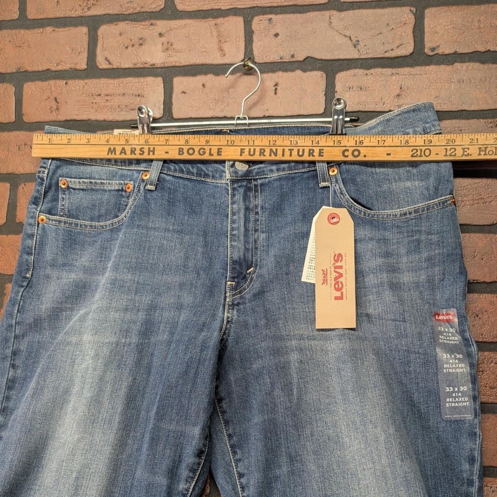 NWT Levi's 414 Relaxed Fit Straight Leg Mid Rise Jeans Women's Size 33x30 - Picture 10 of 16